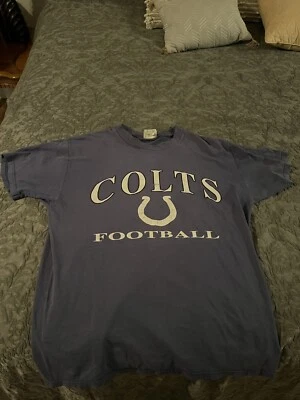 1990’s Vintage Champion Indianapolis Colts Blue Shirt Size Large Great Condition - Image 1 of 3