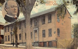 Postcard ME: Thomas Reed Birthplace, Portland, Main, DB Posted 1913 - Picture 1 of 2