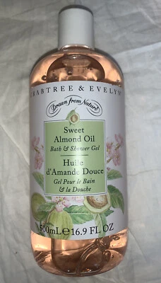 Crabtree & Evelyn Sweet Almond Oil Bath & Shower Gel 16.9 oz 500 ML NEW - Image 1 of 3