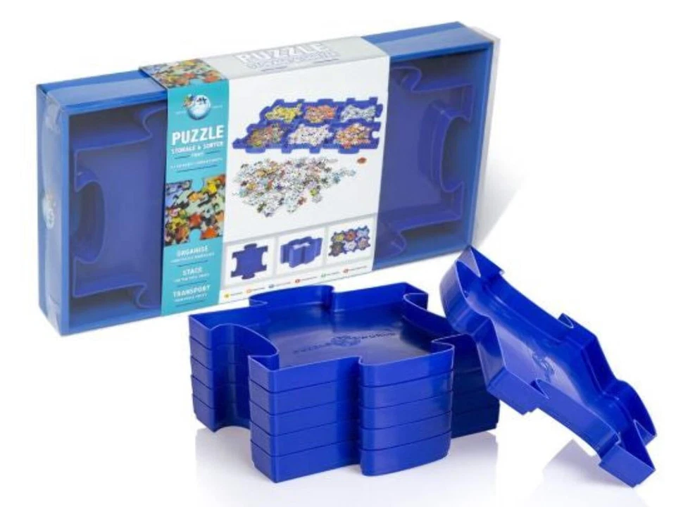 ST ANN'S HOSPICE ONLINE SHOP Puzzle World Blau Puzzle Aufbewahrung & Sortierschalen