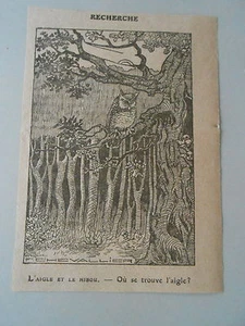 Jeux Recherche Image L'Aigle et le Hibou Ou est l'Aigle ? Print 1927 - Imagen 1 de 1