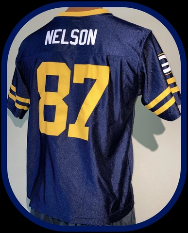 JORDY NELSON ACME PACKERS TEAM APPAREL YOUTH  LARGE THROWBACK JERSEY FREE SHIP Cover