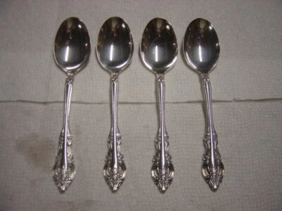 Community Plated Silver Artistry 4 Soup Spoons - Image 1 of 2