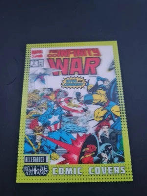 2023 UD Marvel Allegiance Infinity Trilogy Comic Covers Lenticular War #CC-8 - Image 1 of 2