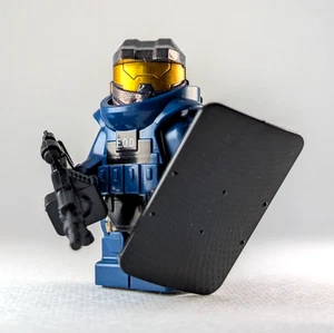 Custom Printed LEGO Minifigure (1x) Juggernaut EOD Heavy Spartan-style Soldier - Foto 1 di 14