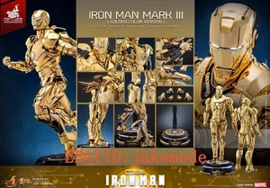 HOTTOYS HT MMS764 Iron Man Electroplated Bright Gold MK3 Limited Edition Figure - Picture 1 of 7
