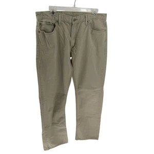 Pantalones de mezclilla informales Levi's 514 calce recto para hombre 36x34 color caqui tostado 100 % algodón - Imagen 1 de 8