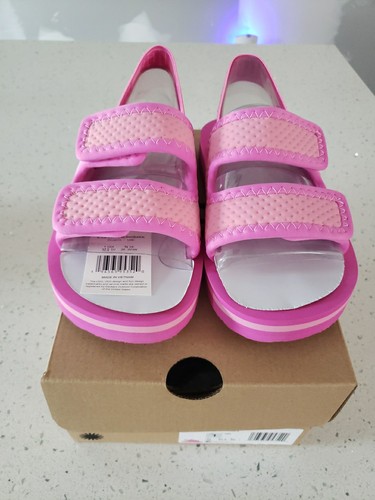 ? Sandali UGG K Lennon Slingback Rosa Slides 1152817K Bambini Taglia 1 Nuovi Con Scatola?