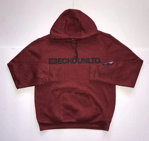 VINTAGE ECKO UNLTD Hoodie Men’s M Red Sweatshirt Rhino Logo Skate Y2K Sweatshirt - Picture 1 of 15