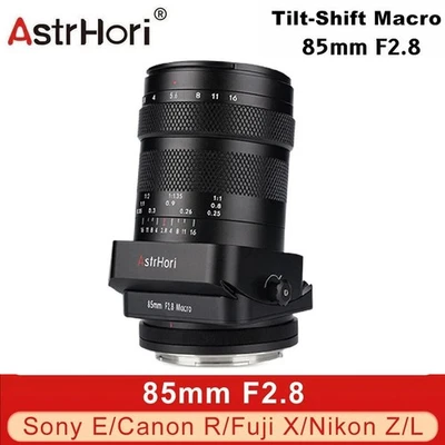 AstrHori 85mm F2.8 Tilt Shift Macro Lens Full Frame for Canon Nikon Sony Fuji - Image 1 of 4