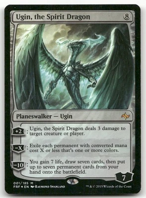 Ugin, the Spirit Dragon #1 (Foil) (MP) Fate Reforged FRF Magic MTG - Image 1 of 2