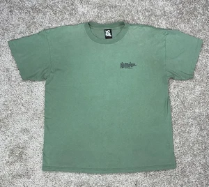 Camisa Vintage No Fear XL Hecha EE. UU. Años 90 Cita Camiseta Verde Mangas de Puntada Única - Imagen 1 de 5