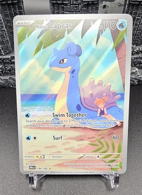 Pokémon TCG Misty's Lapras Destined Rivals 194/182 Illustration Rare - Image 1 of 3