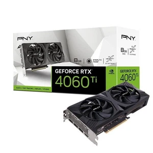 PNY GeForce RTX 4060 Ti 8GB GDDR6 Verto Dual Fan Gaming Graphics Video Card HDMI - Picture 1 of 7