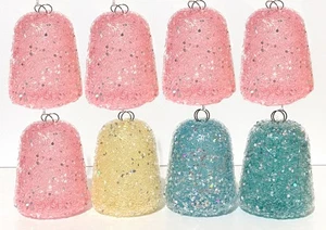 SET of 8 BIG GUMDROPS ORNAMENTS Christmas Tree Candy Sugar Sweets Pink Blue - Picture 1 of 10