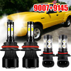 LED Headlight HB5 9007 + 9145 H10 Fog Light Bulbs KIT for Ford Ranger 2001-2011