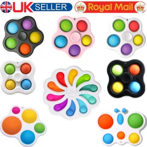 Kinder Handschmeichler Spielzeug Push Pop It Bubble sensorischer Stressabbau Autismus besondere Bedürfnisse - Bild 1 von 23