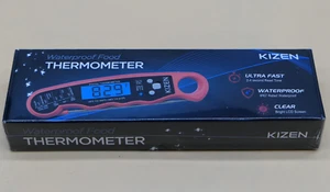 KIZEN Digital Meat Thermometer with Probe - Waterproof, Kitchen Black/White - Picture 1 of 4