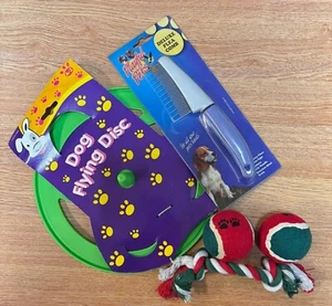 Hunde Frisbee Ballkamm Schlepper Seil Set - Bild 1 von 7