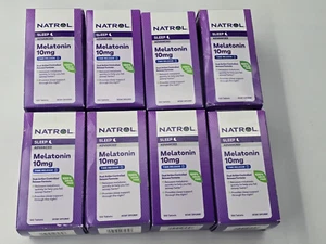 8 PACK Natrol Advanced Melatonin,Sleep, 10 mg, 100 Tablets (800 tablets total) - Picture 1 of 14