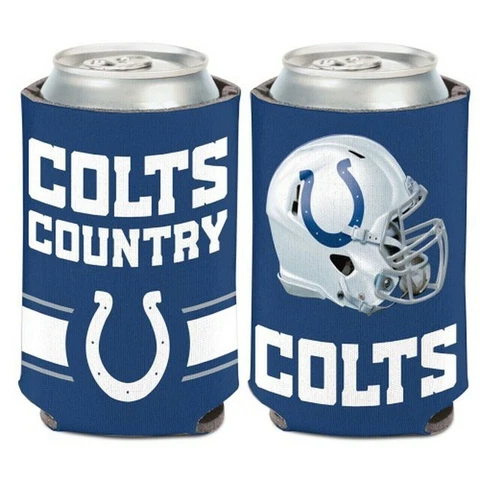 Indianapolis Colts Slogan Design NFL Can Cooler " COLTS COUNTRY " Cover