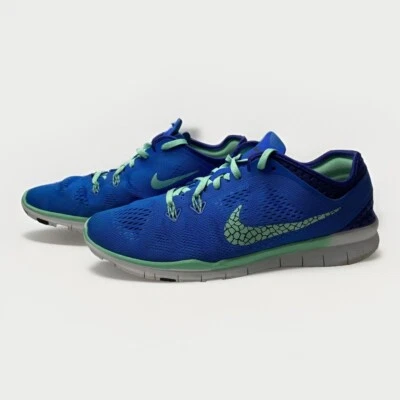 Nike Free 5.0 TR Fit 5 Soar Green Blue Running Sneakers 718932-401 Womens Sz 9 - Image 1 of 4