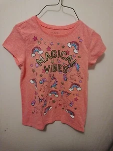 Children's Place Orange Unicorm Shirt Large 10-12 - Picture 1 of 2