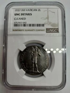 Ngc Unc D 1937 Vatican 2L - Picture 1 of 4
