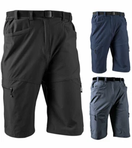 Aero Tech Men's Commuter Urban Cargo Shorts - Multi-Sport UNPADDED Casual Look - Picture 1 of 20