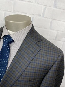 Abrigo Blazer Deportivo Hart Schaffner Marx Para Hombre 2 Btn Lana Cuadros Guinga Talla 42 L - Imagen 1 de 12