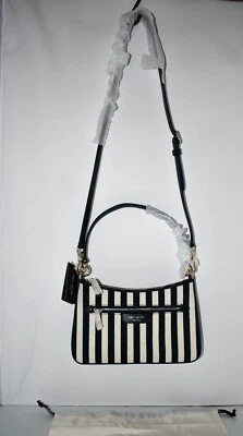 kate spade Hudson convertible striped crossbody bag Parisian navy multi #KH009 N - Image 1 of 4