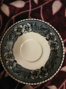 Usa Blue and White Floral Cup Saucers (5) - Picture 1 of 5