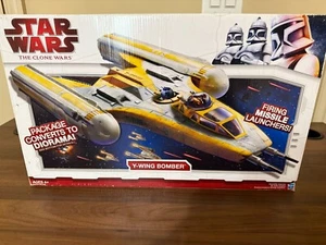 Star Wars Clone Wars Veicolo Y-Wing Bomber 2009 Nuova Collezione Figurine Nuovo con Scatola Sigillo! - Foto 1 di 3