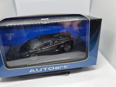 1/43 Scale Model Lamborghini Gallardo Superleggera Black AUTOart 54612 - Image 1 of 4