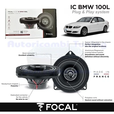 Altavoces Coaxiales Post FOCAL Plug Y Play IC BMW 100L BMW Serie 3 E90 - Imagen 1 de 4