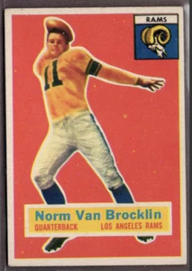 1956 Topps Set-Break #6 Norm Van Brocklin en muy buen estado-en muy buen estado *Jaysace* - Imagen 1 de 2
