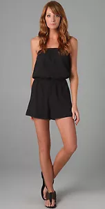 Mono corto de algodón BOP BASICS en negro talla XS NUEVO SIN ETIQUETAS - Imagen 1 de 3