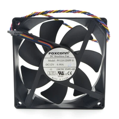FOXCONN 12CM DC 12V 0.90A PV123812DSPF 01 120*120*38MM 5Pin DELL Cooling fan - Image 1 of 4