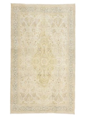 Vintage Turkish Oushak Rug – 6'3"x10'4" – Hand-Knotted Wool – All-Over Design - Image 1 of 4