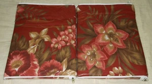 Domestications Window Curtain Panel Tamarind Brown Floral Flower Print 84 x 84 - Picture 1 of 3