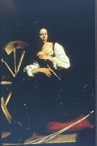 Caravaggio "St. Catherine Of Alexandria” Italian Baroque Art 35mm Slide - Picture 1 of 3