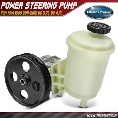 Bomba de dirección asistida con depósito y polea para Ram 1500 2011-2012 V6 3,7 L V8 4,7 L Foto 1 de 4