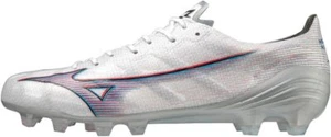 Mizuno Alpha ELITE P1GA2362 09 Soccer Cleats White/Ignition Red/Blue Men's NEW! - Picture 1 of 5