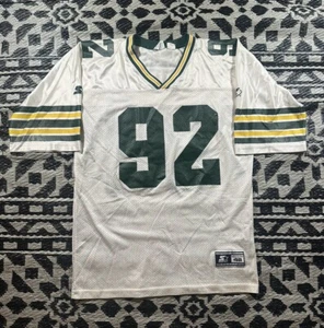 Vintage Green Bay Packers Reggie White #92 Starter Jersey Large 48 NFL USA 90's - Picture 1 of 5