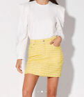 Walter Baker Alicia Mini Skirt Yellow  Sz 4 NWT