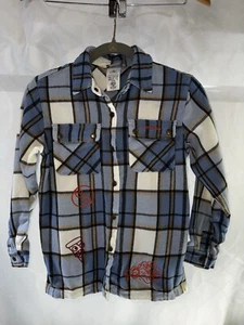 Disney  Pixar Turning Red Pandamonium Youth's Plaid Flannel Shirt/Jack Size 9/10 - Picture 1 of 8