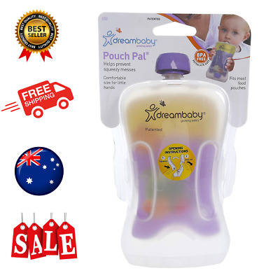 Dreambaby Pouch Pal Baby Food Pouch Holder No Squeeze And No Mess Container AU • 12.90$