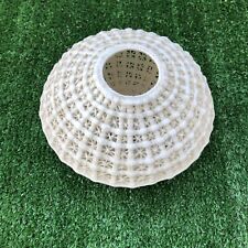 Vintage Dehua Porcelain Blanc de Chine Basket Weave Bowl Chinese 7" Round