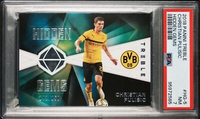 2018-19 Panini Treble Hidden Gems/150 Christian Pulisic #HG-5 PSA 7 PoP 4 Foto 1 de 2