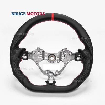 Real Leather Sport Steering Whee for 2017-21 Toyota 86 ZN6/GR Subaru BRZ ZC6/ZD8 - Image 1 of 4